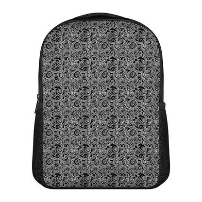 Black And White Octopus Tentacles Print Casual Backpack