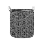 Black And White Octopus Tentacles Print Collapsible Laundry Basket
