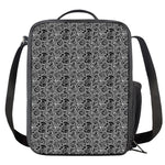 Black And White Octopus Tentacles Print Crossbody Lunch Bag