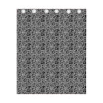 Black And White Octopus Tentacles Print Curtain