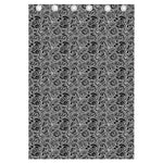 Black And White Octopus Tentacles Print Curtain