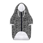 Black And White Octopus Tentacles Print Dog Zip Up Hoodie