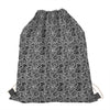 Black And White Octopus Tentacles Print Drawstring Bag