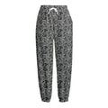Black And White Octopus Tentacles Print Fleece Lined Knit Pants