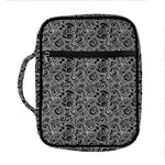 Black And White Octopus Tentacles Print Front Pocket Bible Bag
