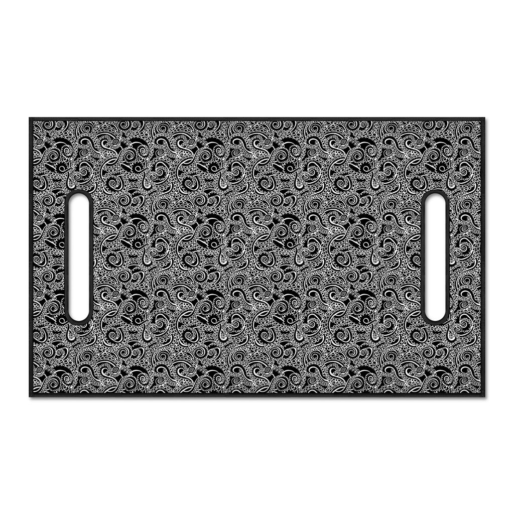 Black And White Octopus Tentacles Print Golf Cart Seat Cover