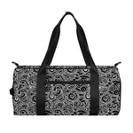 Black And White Octopus Tentacles Print Gym Bag
