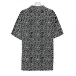 Black And White Octopus Tentacles Print Hawaiian Shirt