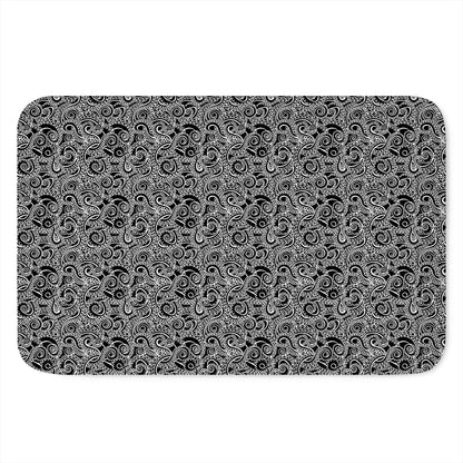 Black And White Octopus Tentacles Print Indoor Door Mat