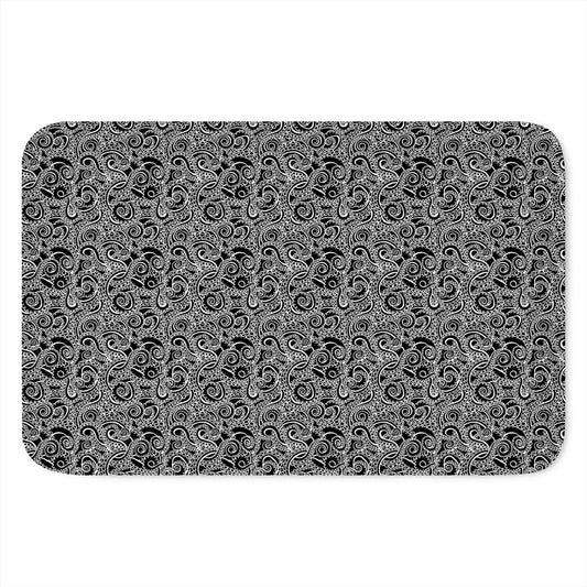 Black And White Octopus Tentacles Print Indoor Door Mat
