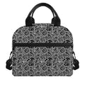 Black And White Octopus Tentacles Print Insulated Lunch Bag