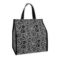 Black And White Octopus Tentacles Print Insulated Lunch Tote