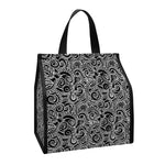 Black And White Octopus Tentacles Print Insulated Lunch Tote