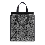 Black And White Octopus Tentacles Print Insulated Lunch Tote