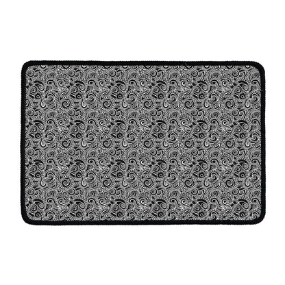 Black And White Octopus Tentacles Print Kitchen Mat
