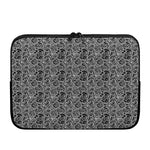 Black And White Octopus Tentacles Print Laptop Sleeve