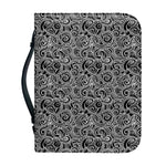 Black And White Octopus Tentacles Print Leather Bible Cover