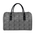 Black And White Octopus Tentacles Print Leather Duffel Bag