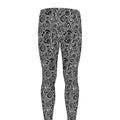Black And White Octopus Tentacles Print Men's Leggings