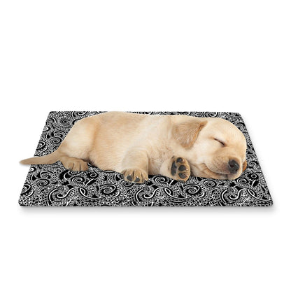 Black And White Octopus Tentacles Print Pet Cooling Mat Cover