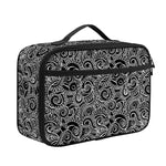 Black And White Octopus Tentacles Print Portable Lunch Bag