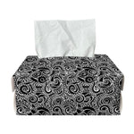Black And White Octopus Tentacles Print Rectangle Tissue Box Cover