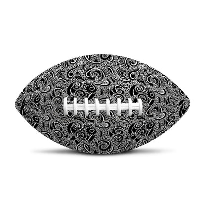 Black And White Octopus Tentacles Print Rugby Ball