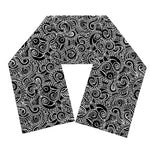 Black And White Octopus Tentacles Print Scarf