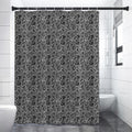 Black And White Octopus Tentacles Print Shower Curtain