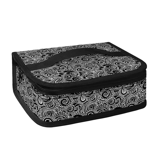 Black And White Octopus Tentacles Print Small Lunch Bag