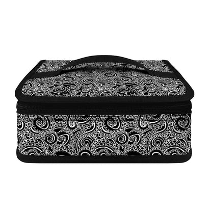 Black And White Octopus Tentacles Print Small Lunch Bag