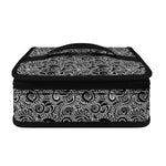 Black And White Octopus Tentacles Print Small Lunch Bag