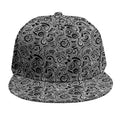 Black And White Octopus Tentacles Print Snapback Cap