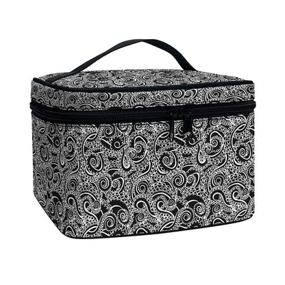 Black And White Octopus Tentacles Print Travel Makeup Bag