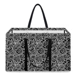 Black And White Octopus Tentacles Print Utility Tote Bag