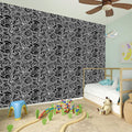 Black And White Octopus Tentacles Print Wall Sticker