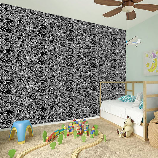 Black And White Octopus Tentacles Print Wall Sticker