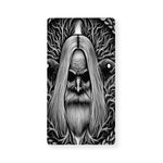Black And White Odin With Crows Print Baby Crib Sheet