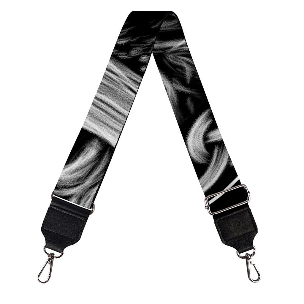 Black And White Odin With Crows Print Bag Strap
