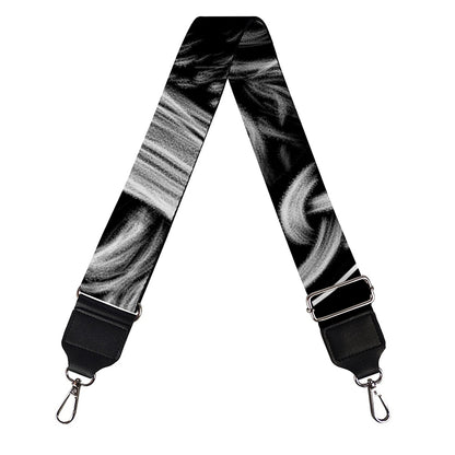 Black And White Odin With Crows Print Bag Strap