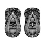 Black And White Odin With Crows Print Bar Stool Covers