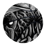 Black And White Odin With Crows Print Basketball