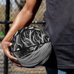 Black And White Odin With Crows Print Basketball
