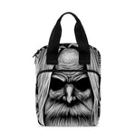 Black And White Odin With Crows Print Bible Tote Bag