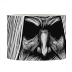 Black And White Odin With Crows Print Drum Lamp Shade