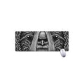Black And White Odin With Crows Print Extended Mouse Pad