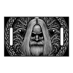 Black And White Odin With Crows Print Golf Cart Seat Cover