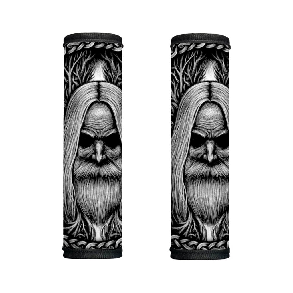 Black And White Odin With Crows Print Handle Covers