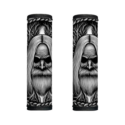 Black And White Odin With Crows Print Handle Covers
