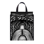 Black And White Odin With Crows Print Insulated Lunch Tote